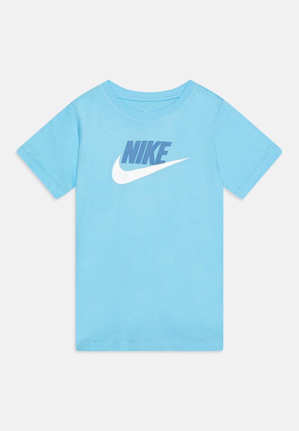 

Футболка с принтом Tee Futura Icon Unisex Nike, цвет aquarius blue/white