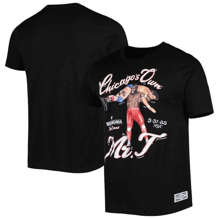 

Футболка с коротким рукавом WWE Authentic Mr T, черный
