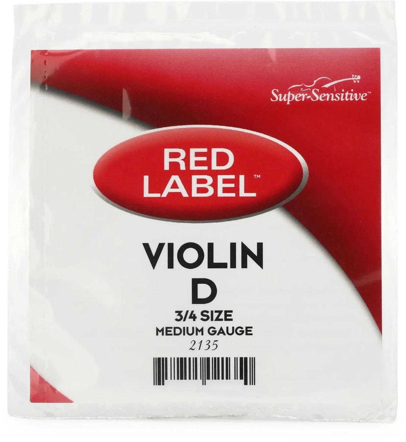 

Струна D для скрипки Super-Sensitive 2135 Red Label — размер 3/4