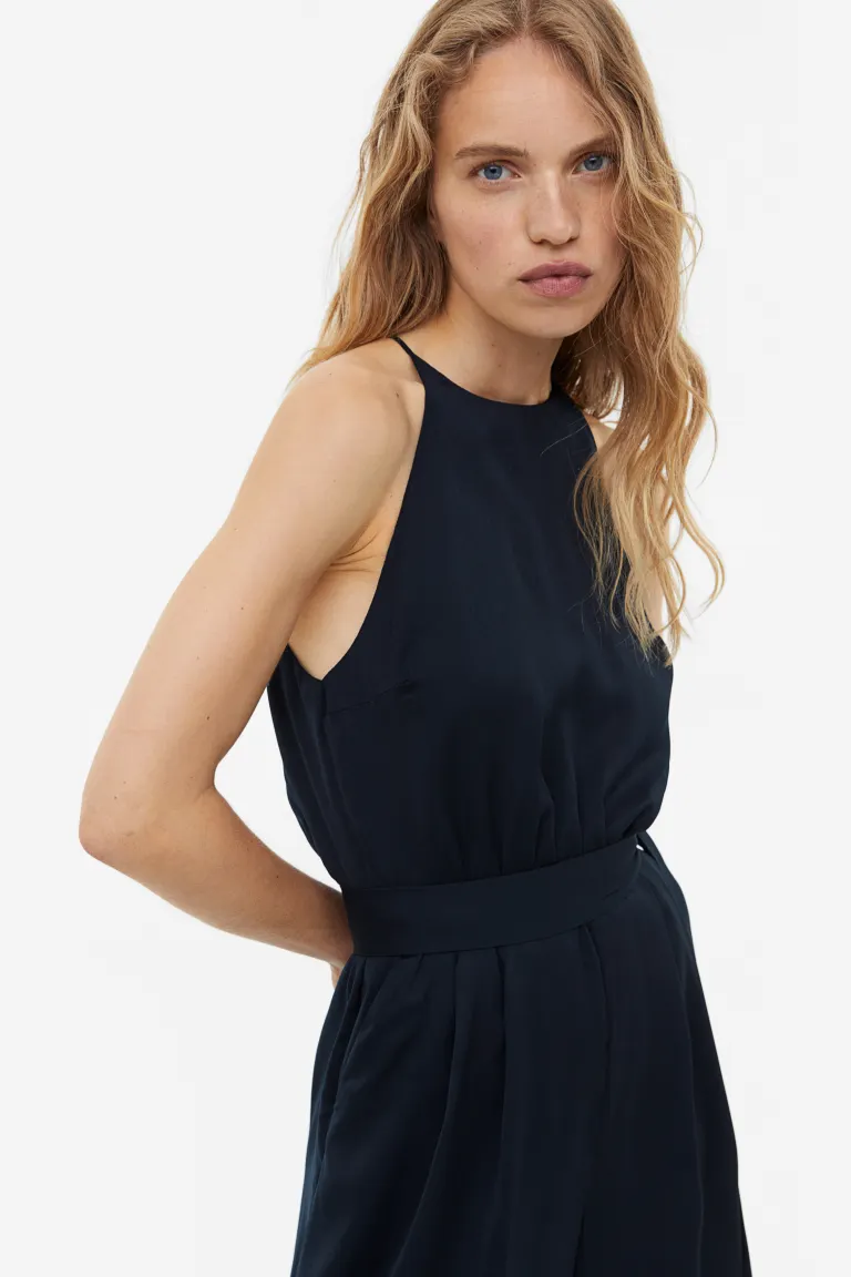 

Атласный комбинезон H&M, синий
