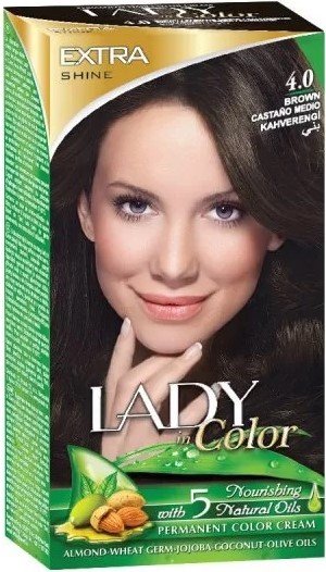 Краска для волос, 4,0 Коричневый, 160 г Palacio, Lady in Color