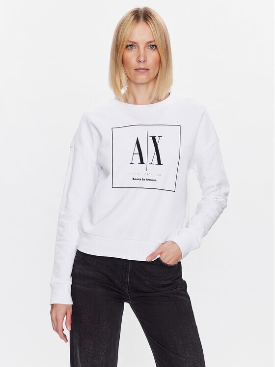 

Толстовка обычного кроя Armani Exchange, белый