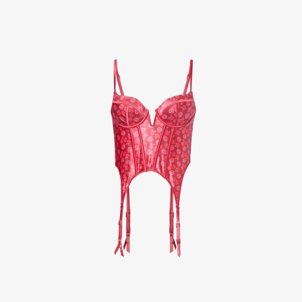 

Бюстгальтер kaia из эластичной ткани с цветочным принтом Lounge Underwear, цвет maroon/print