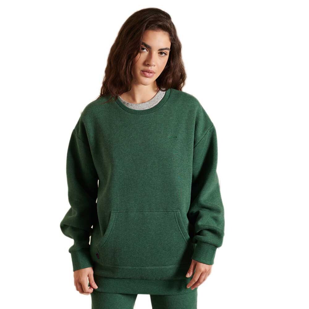 

Толстовка Superdry Vintage Logo Emb Pkt Crew, зеленый