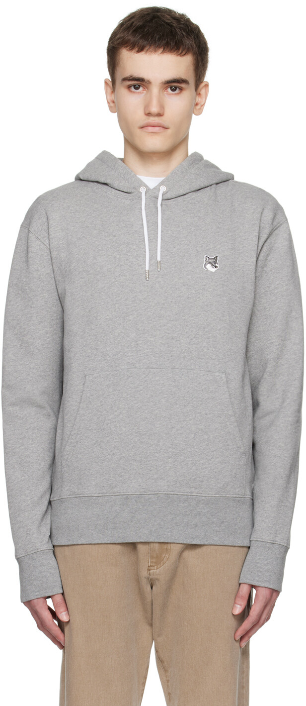 

Серое худи с головой лисы Maison Kitsune, Серый