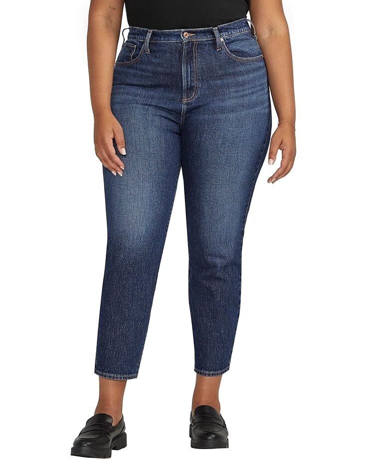 

Джинсы Silver Jeans Co. Plus Size Highly Desirable High-Rise Slim Straight Leg Jeans W28440RCS340, цвет Indigo
