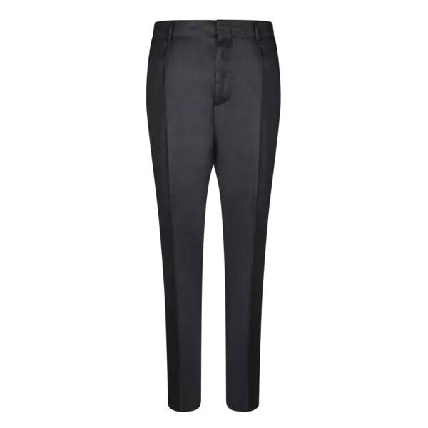 

Брюки linen and viscose trousers Lardini, черный