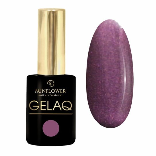 

УФ-лак гибридный — пыльно-розовый жемчуг Gelaq, Pearl No. 201, SUNFLOWER