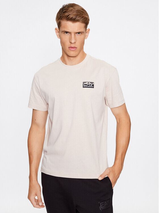 

Футболка стандартного кроя Ea7 Emporio Armani, бежевый