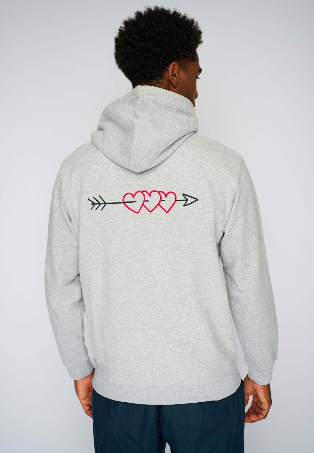

Толстовка ARROW BACK EMBROIDERY UNISEX CLASSIC Mira Paris, серый