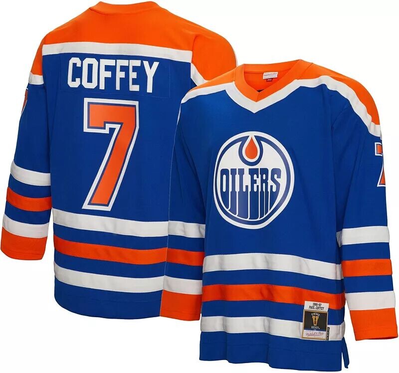 

Mitchell & Ness Эдмонтон Ойлерз Пол Коффи № 7 '86 Blue Line Джерси