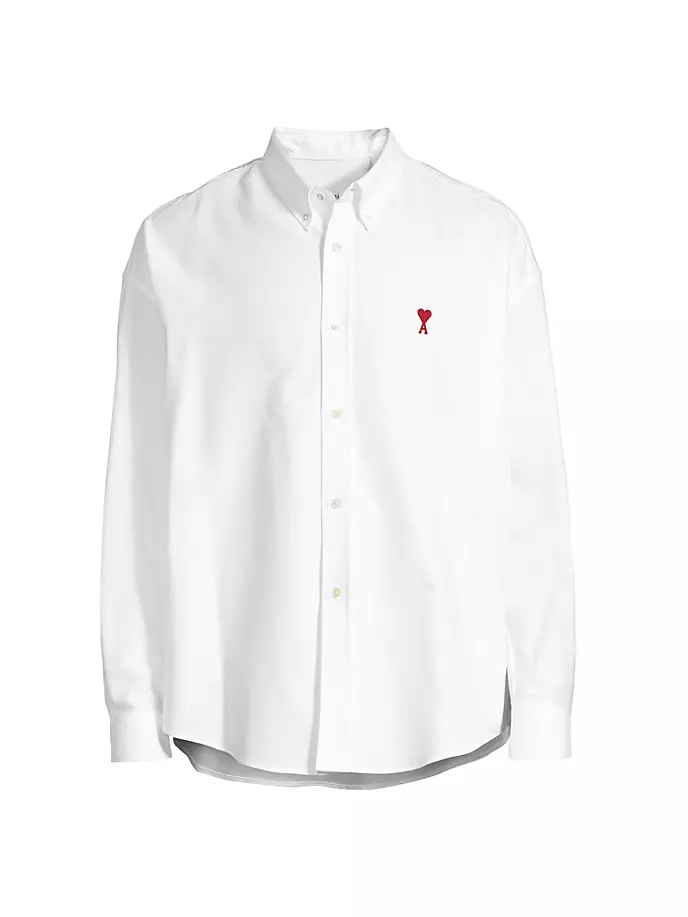 Свободная рубашка на пуговицах Ami De Coeur Ami Paris, белый