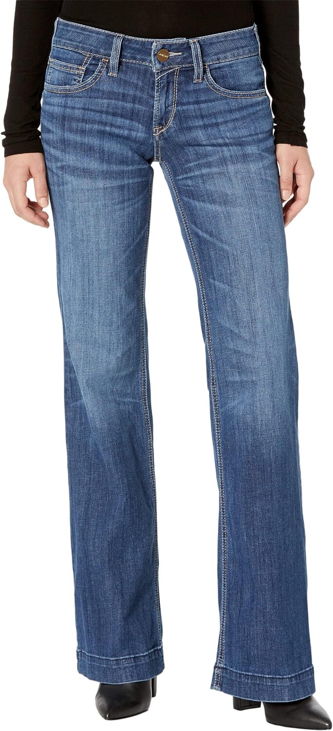 

Джинсы Trouser Mid-Rise Amaryllis Wide Leg Jeans Ariat, цвет Irvine