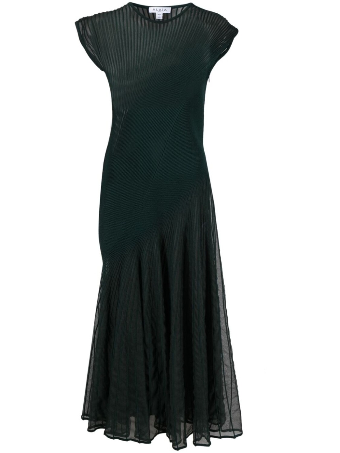 

Платье миди Twisted Table Alaïa, зеленый