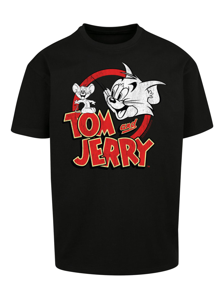 

Футболка F4NT4STIC Tom And Jerry Distressed Logo, черный