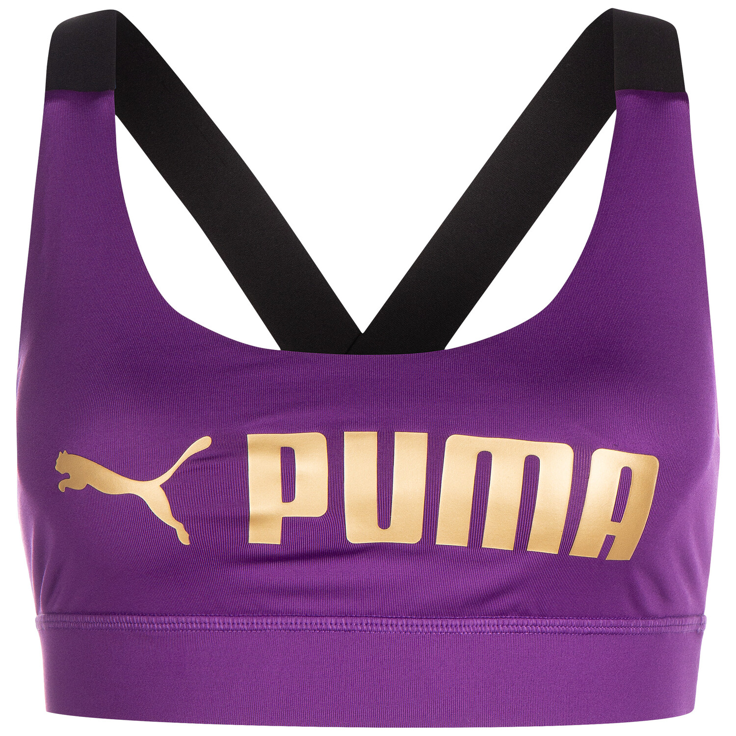 

Бюстгальтер Puma Sport BH Mid Impact FIT, цвет violett/gold