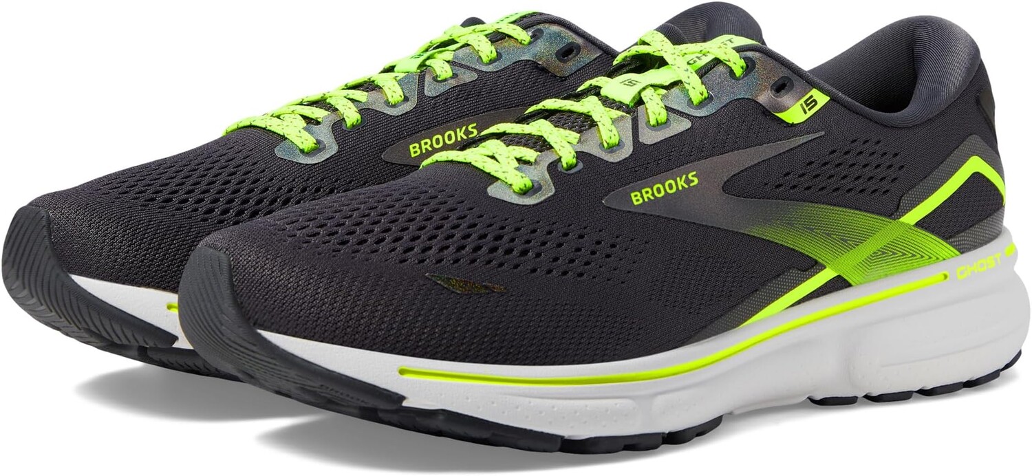 

Кроссовки Ghost 15 Brooks, цвет Ebony/White/Nightlife