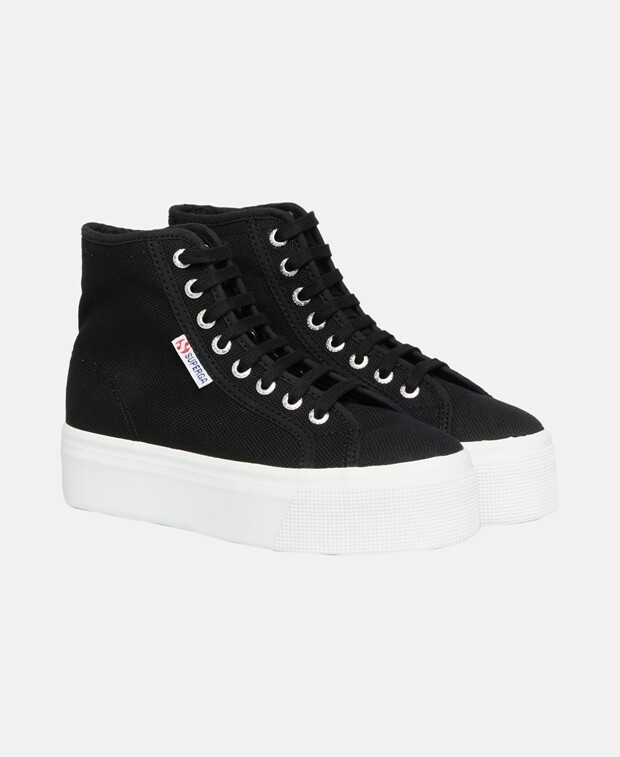 

Массивные высокие кеды Superga, черный