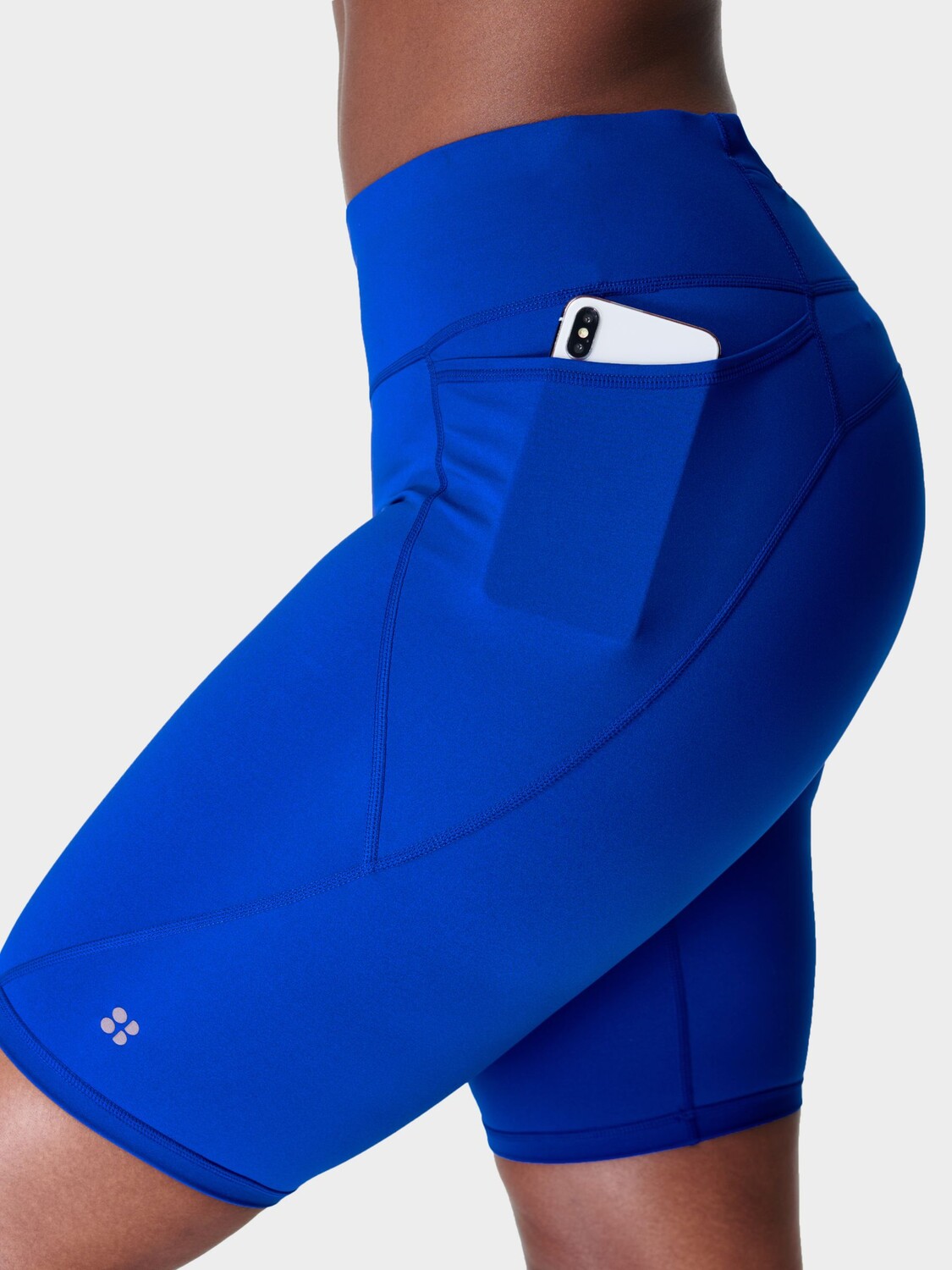 

Байкерские шорты Sweaty Betty Power 9 дюймов, молниеносно-синие