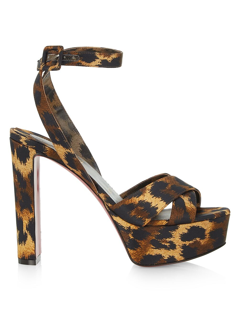 

Сандалии на платформе с леопардовым принтом Supramariza 130MM Christian Louboutin, коричневый