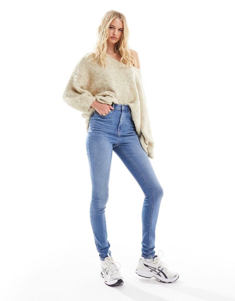 

Синие джинсы скинни ASOS DESIGN Tall