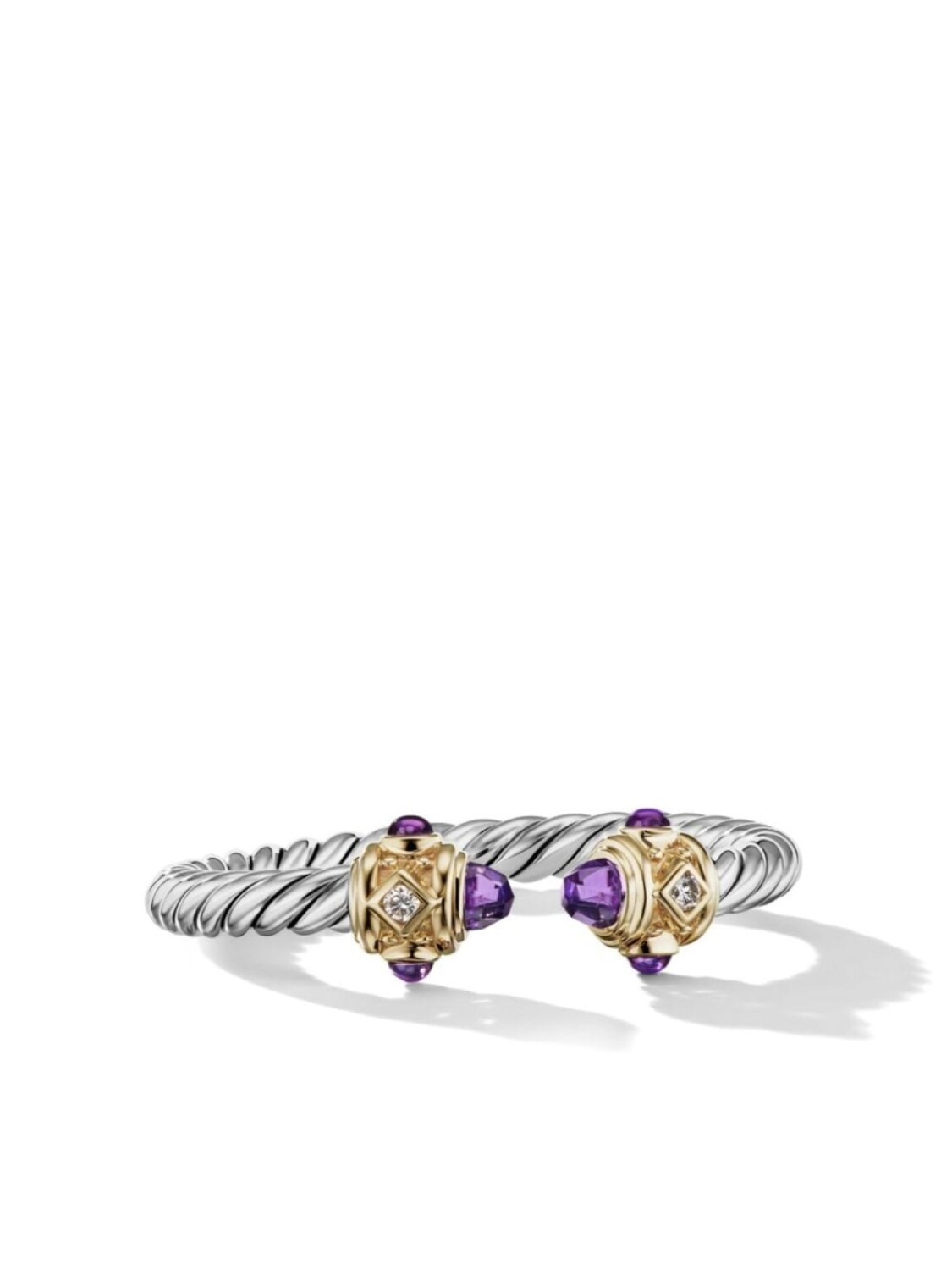 

Серебряное кольцо Renaissance с аметистом и бриллиантами David Yurman, серебряный