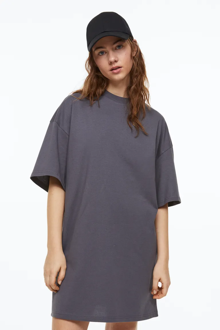 

Объемное платье-майка H&M, серый