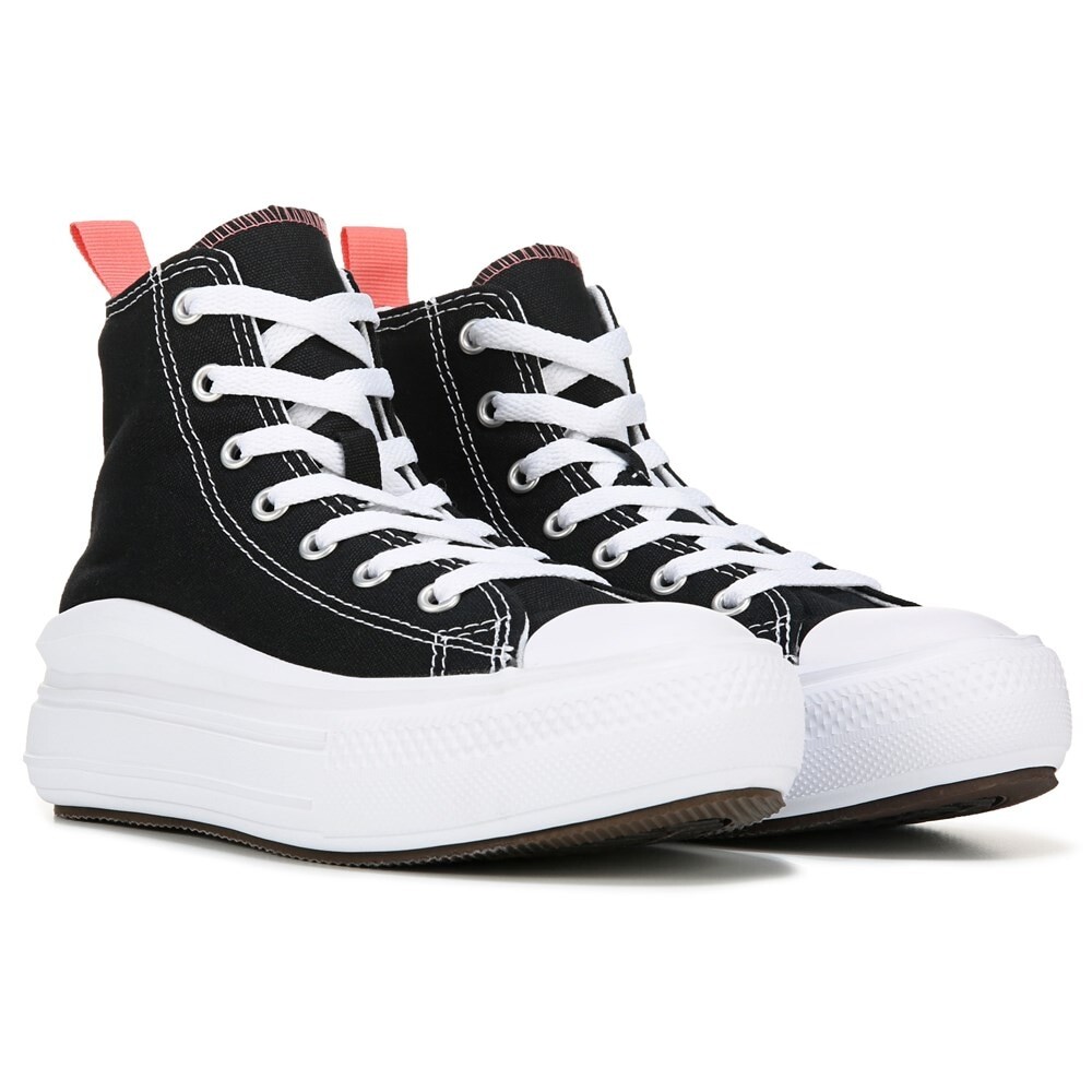 

Детские высокие кеды Chuck Taylor All Star Move Little Kid Converse, черный
