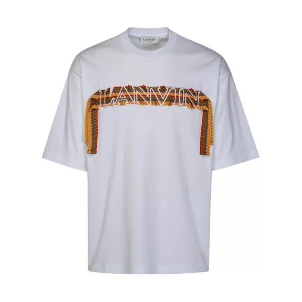 

Футболка white cotton t-shirt Lanvin, белый