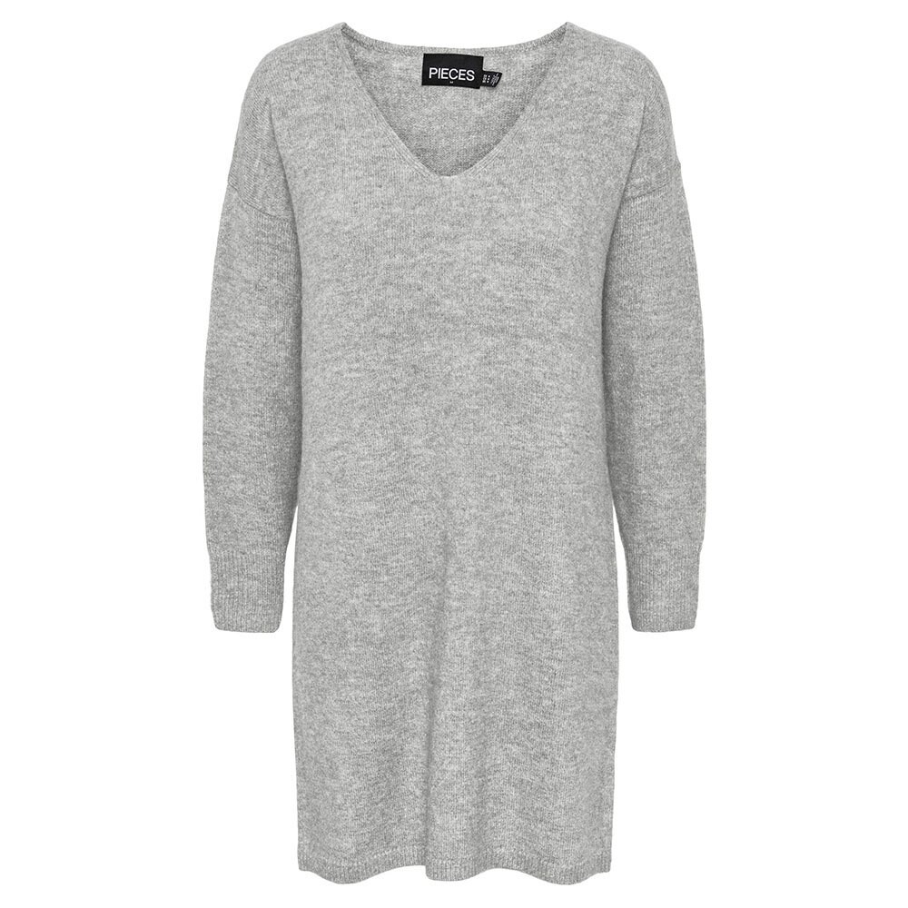 

Короткое платье Pieces Juliana Long Sleeve V Neck, серый
