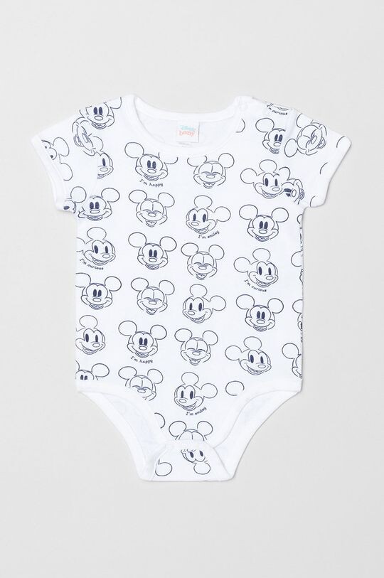 

Хлопковое детское боди OVS x Disney (2 шт.), белый