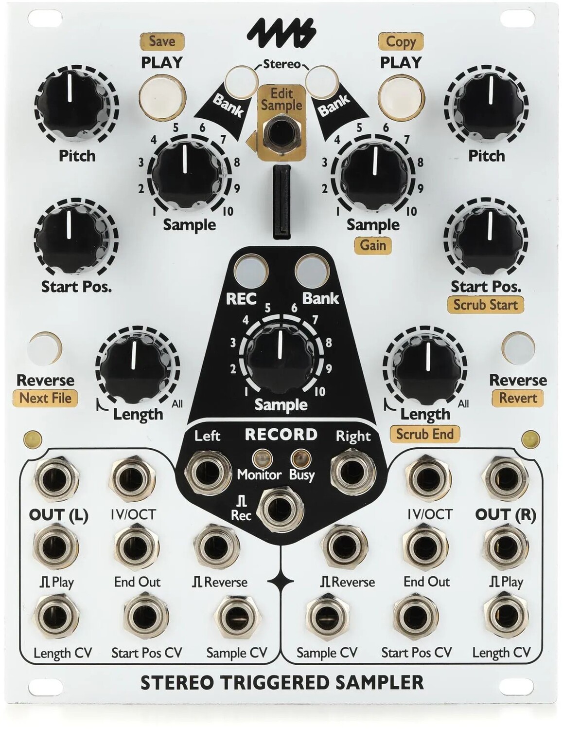 

Модуль Eurorack семплера со стерео триггером 4 мс