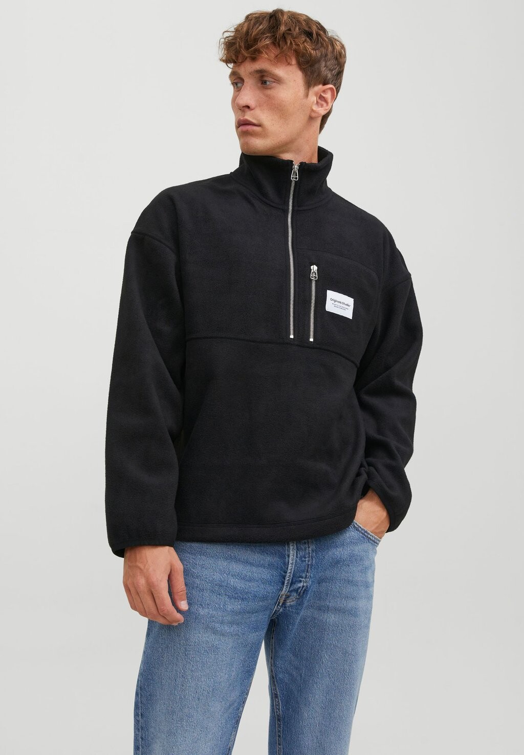 

Толстовка JORVESTERBRO QUARTER ZIP H N Jack & Jones, черный