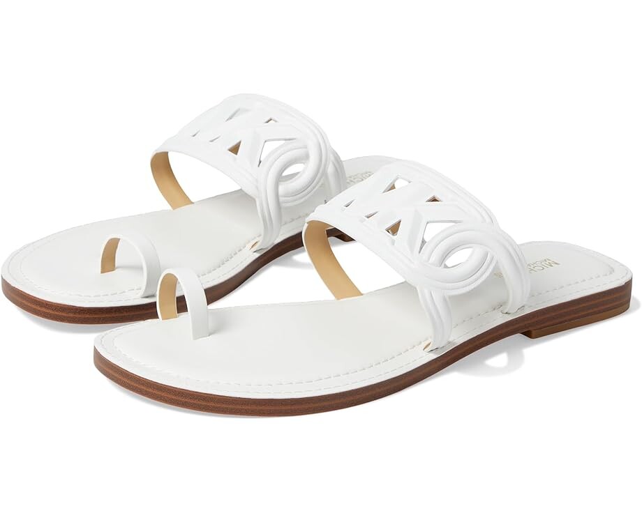 

Сандалии MICHAEL Michael Kors Alma Flat Sandal, белый