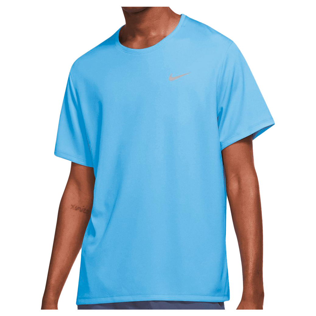 Функциональная рубашка Nike Miler Dri FIT UV Run Division S/S, цвет University Blue/Reflective Silver