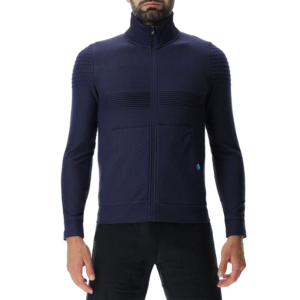 

Футболка с длинным рукавом UYN Natural Training Full Zip, синий