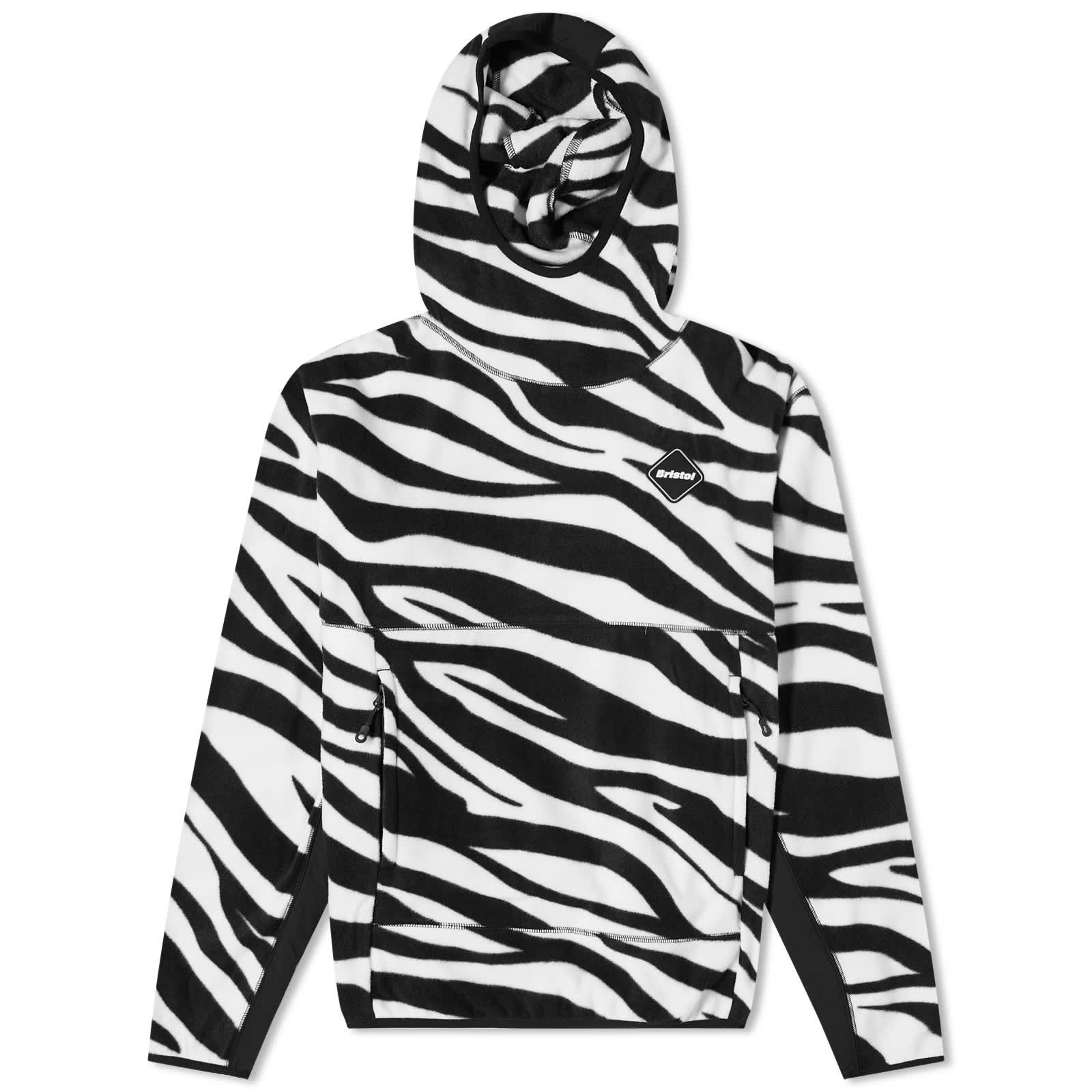 Куртка F.C. Real Bristol Zebra Fleece Pull Over, черный футболка с логотипом f c real bristol box черный