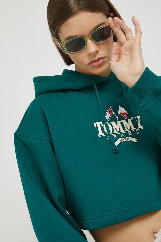 

Фуфайка Tommy Jeans, зеленый
