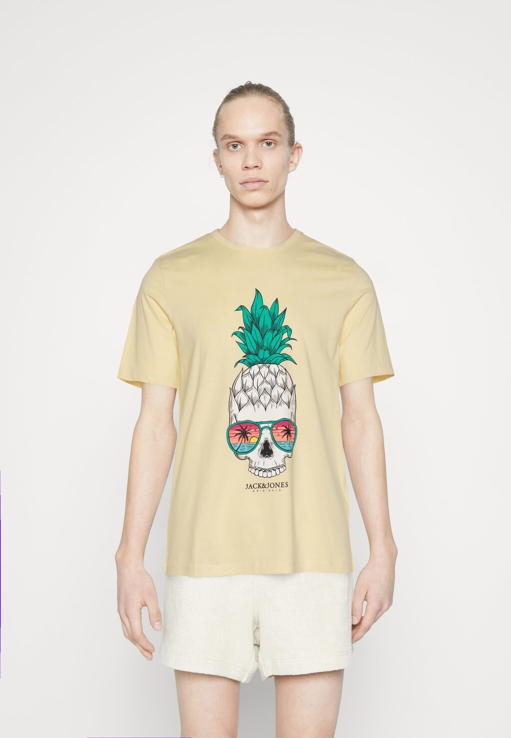 

Футболка с принтом Jack & Jones, светло-желтый