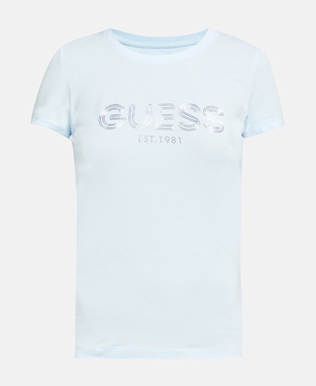 

Футболка Guess, светло-синий