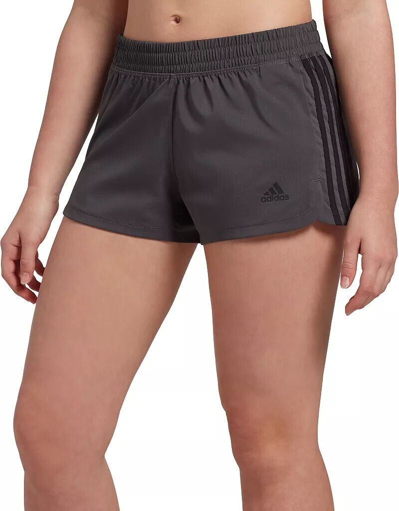 

Женские тканые шорты с 3 полосками Adidas Pacer, серый