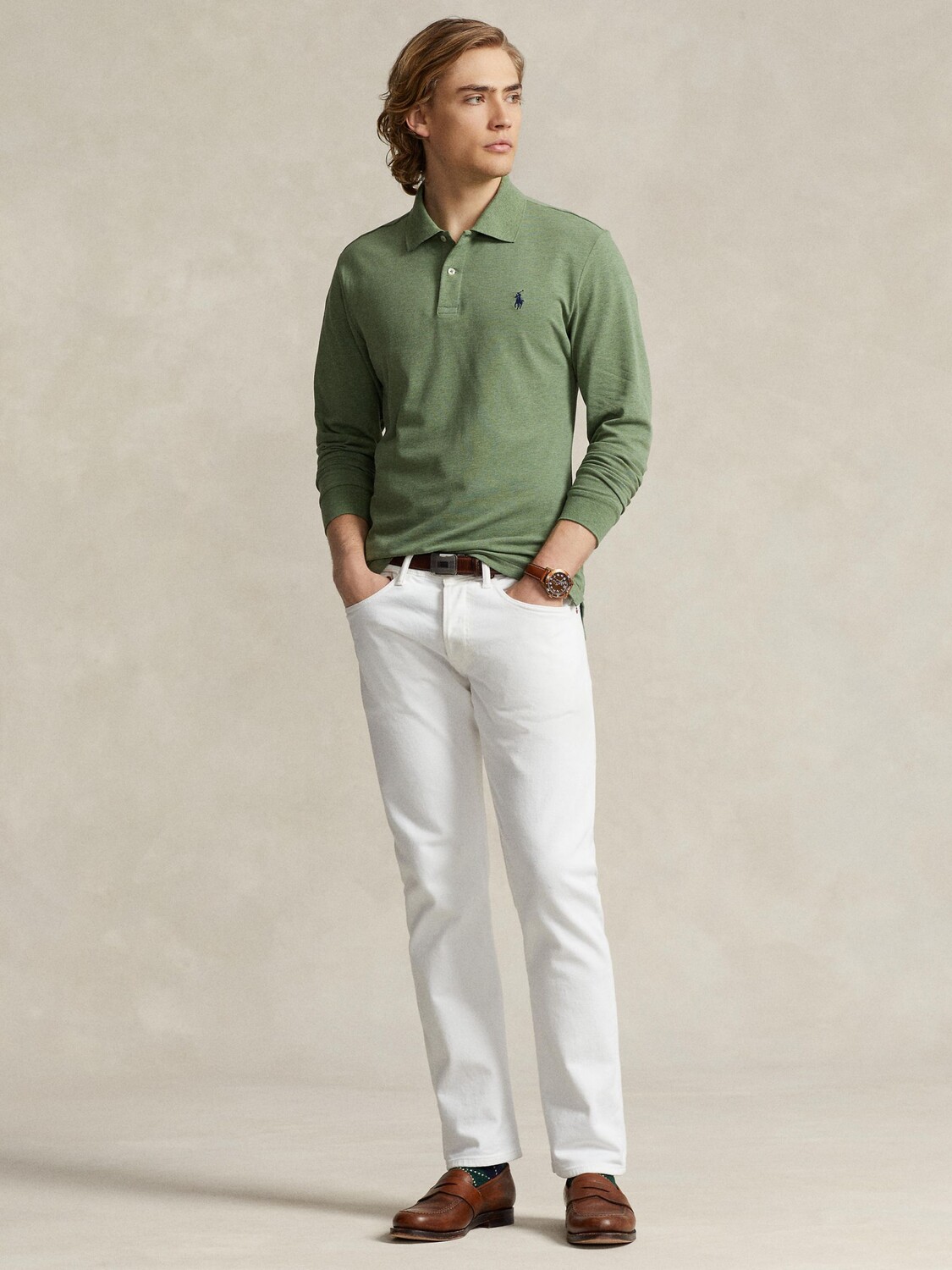 

Рубашка-поло Ralph Lauren, карго-зеленый вереск