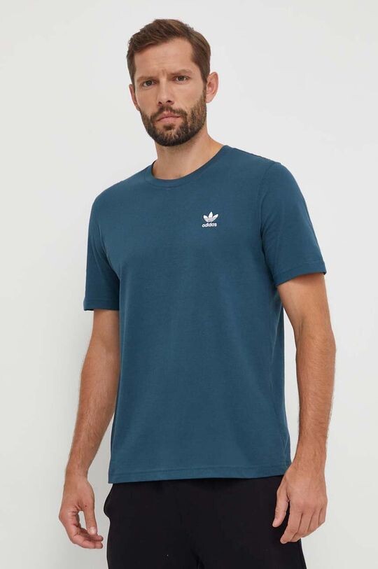 

Хлопковая футболка adidas Originals, бирюзовый, Зеленый