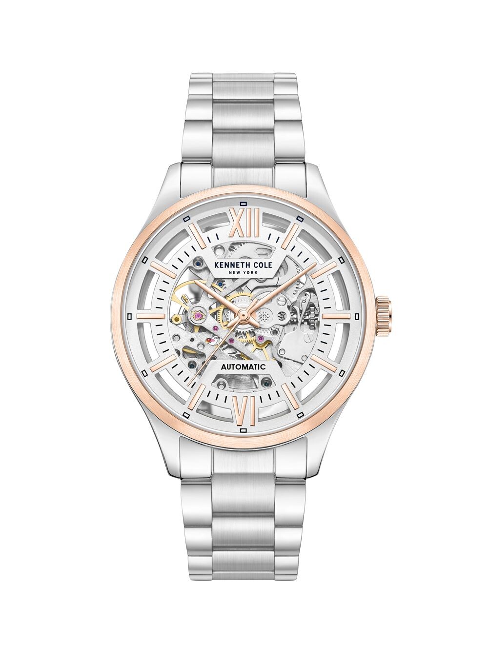 

Автоматические часы-скелетон из нержавеющей стали/42 мм Kenneth Cole