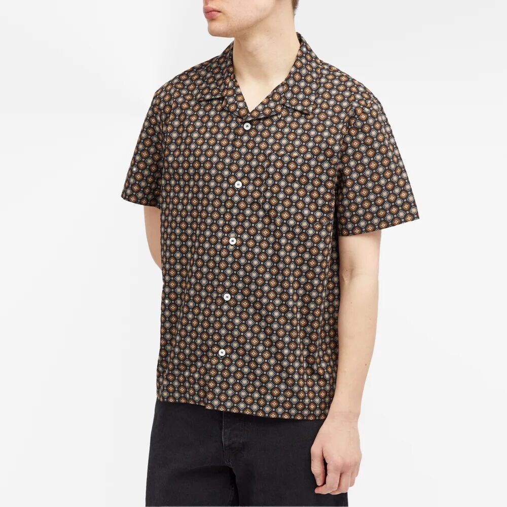 

A.P.C. Рубашка lloyd с геометрическим рисунком для отпуска, черный