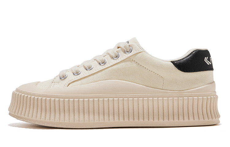

Холщовые кеды женские низкие бежевый Feiyue
