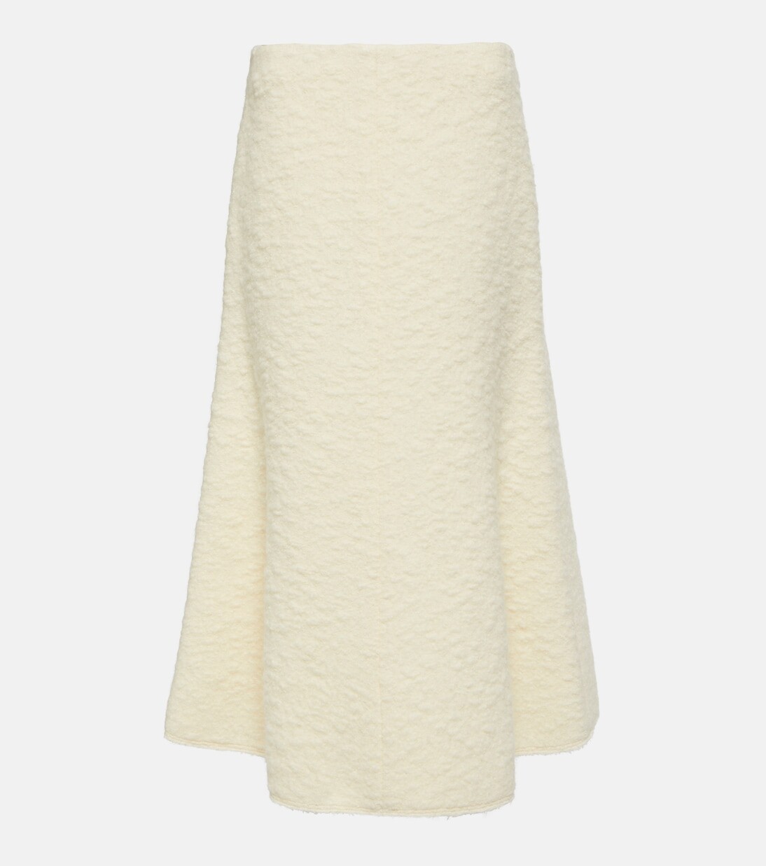 

Юбка миди из смесовой шерсти Chloé, белый