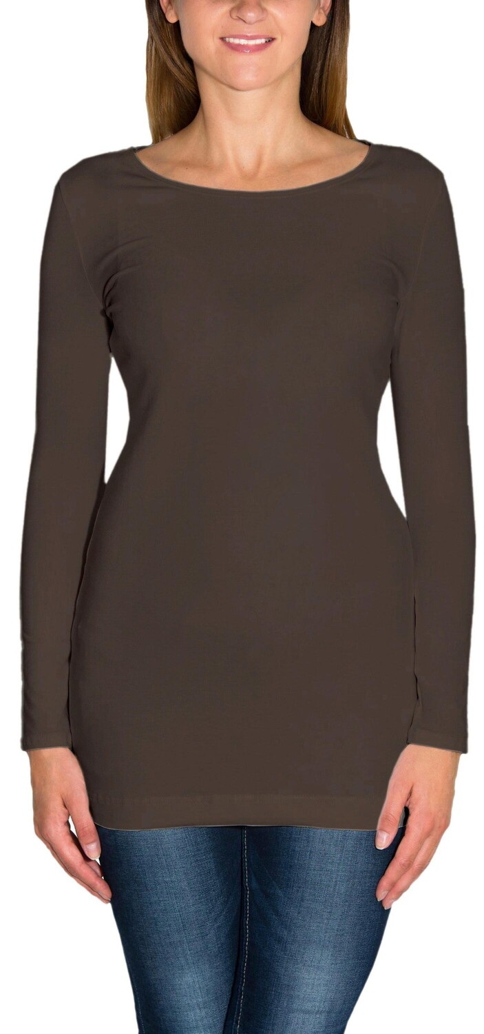 

Блуза Alkato Langarmshirt, коричневый