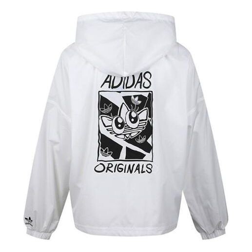 

Куртка (WMNS) adidas originals Graphic WindBr Jacket White, белый