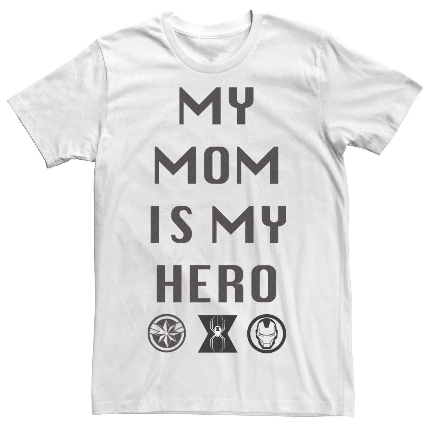 Мужская футболка с рисунком Mom Is My Hero Marvel